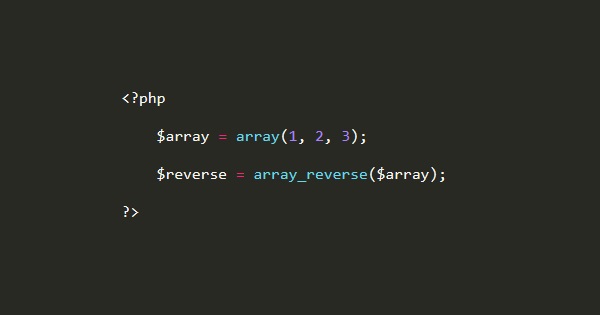 Dar la vuelta a un array en PHP